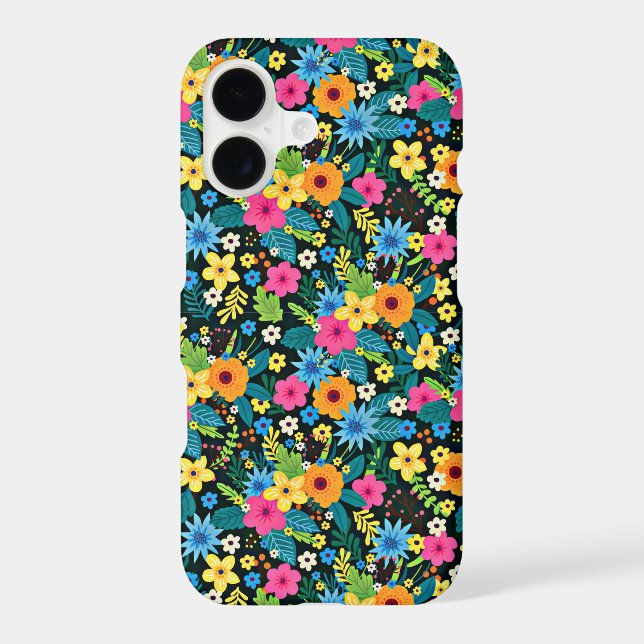 Vibrant Ditsy Flowers Floral Pattern-43785 iPhone Case (Back)