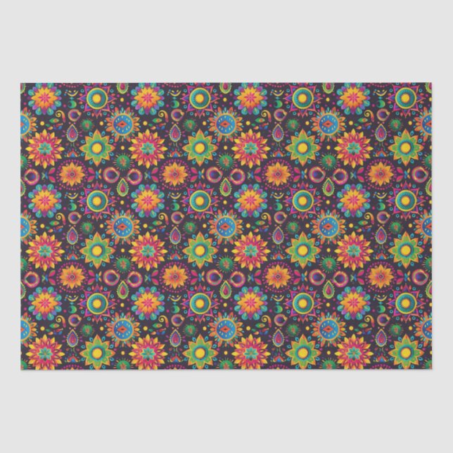Vibrant Diwali  Tissue Paper (Front)