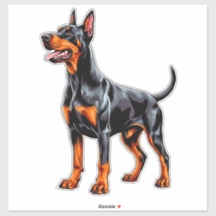 Vibrant Doberman Pinscher