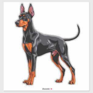 Vibrant Doberman Pinscher