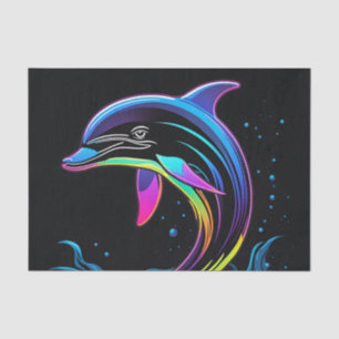 Vibrant Dolphin Neon Tissue Paper