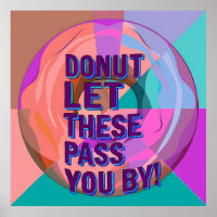 Vibrant Donut with Motivational Text Graphic