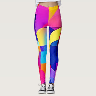 Vibrant Dot Energy Art Leggings