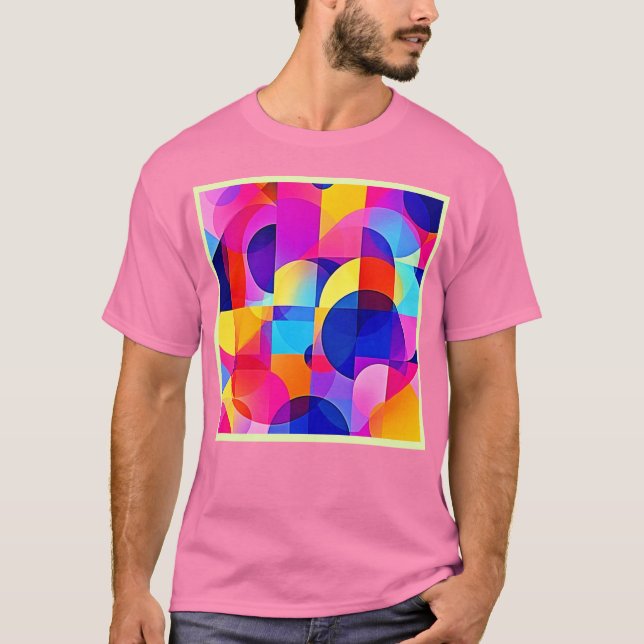Vibrant Dot Energy Art T-Shirt (Front)