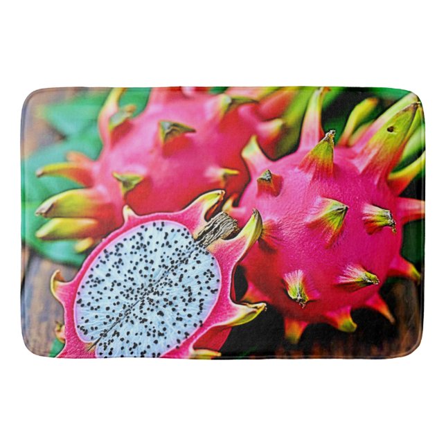 Vibrant Dragon Fruit Beauty Design Bath Mat (Front)