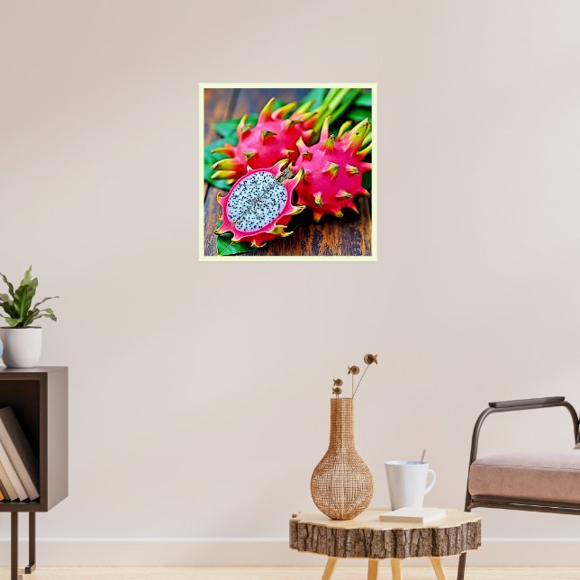 Vibrant Dragon Fruit Beauty Design Poster (Living Room 3)