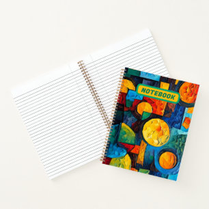 Vibrant Dreams Geometry – Bold Modern Abstract Art Notebook