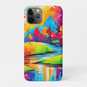 Vibrant Dreamscape Autumn's Symphony Art iPhone 11 Pro Case