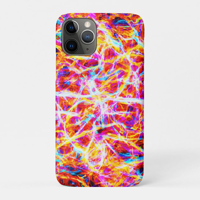 Vibrant Electric Abstract Pattern Case-Mate iPhone Case (Back)