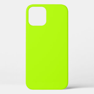 Vibrant Electric Lime Green Ready to Customise iPhone 12 Case