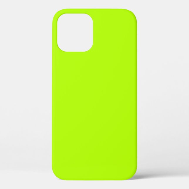 Vibrant Electric Lime Green Ready to Customise Case-Mate iPhone Case (Back)