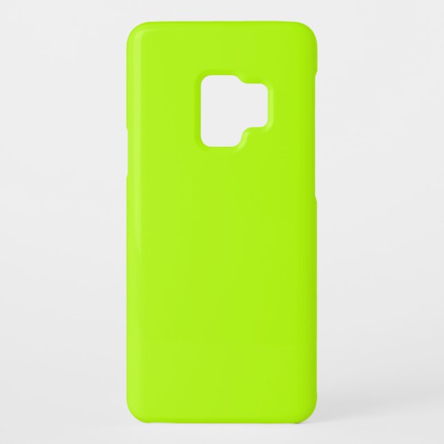 Vibrant Electric Lime Green Ready to Customise Case-Mate Samsung Galaxy Case (Back)