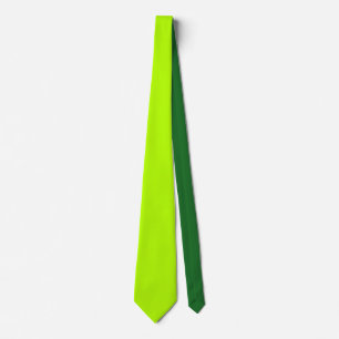 Vibrant Electric Lime Green Ready to Customise Tie