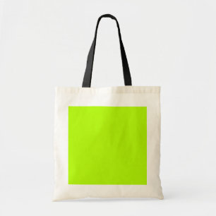 Vibrant Electric Lime Green Ready to Customise Tote Bag