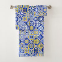 Vibrant Elegant Moroccan Blue Tile | Timeless Art