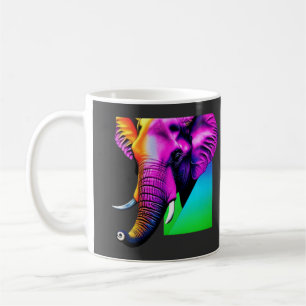 Vibrant Elephant Trivet Glass Coaster Gift Box T-S Coffee Mug