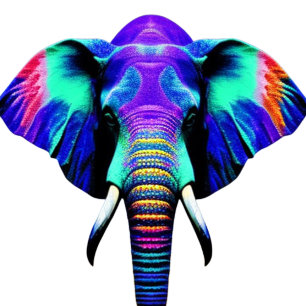 Vibrant Elephant Trivet Glass Coaster Gift Box T-S Football