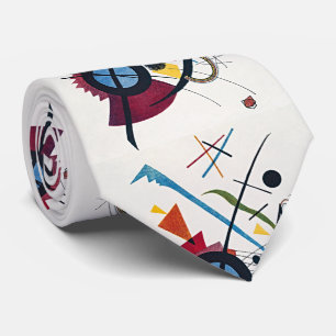 Vibrant Embrace: Kandinsky's Violet Symphony  Tie