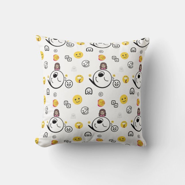 Vibrant Emoji Décor Collection Cushion (Front)