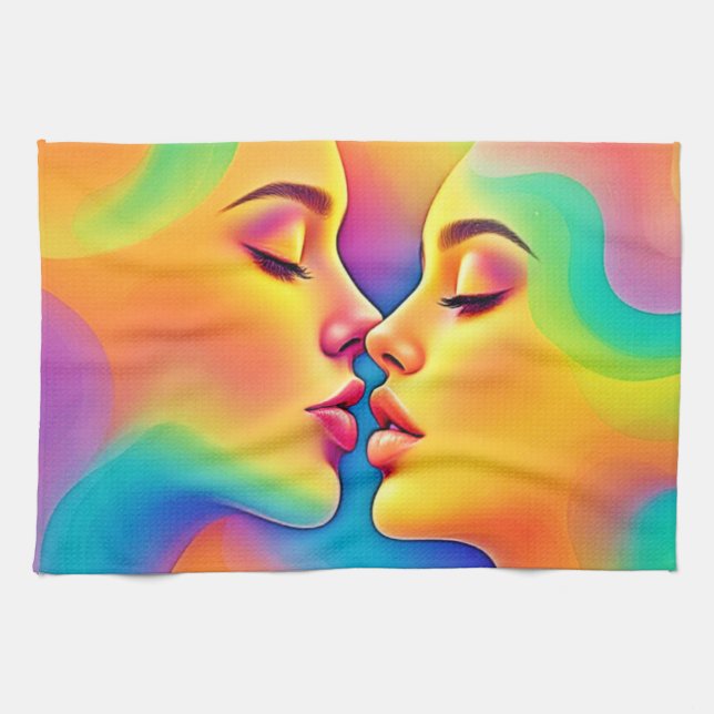 Vibrant Emotional Connection Tea Towel (Horizontal)