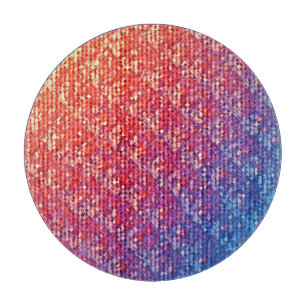 Vibrant Emotional Mosaic Sparkle Cutting Board