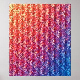 Vibrant Emotional Mosaic Sparkle Poster