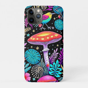 Vibrant Enchanted Forest Mushroom Artwork iPhone 11 Pro Case