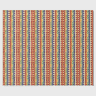 Vibrant Energy Chakra Mandala Design Pattern Art Wrapping Paper