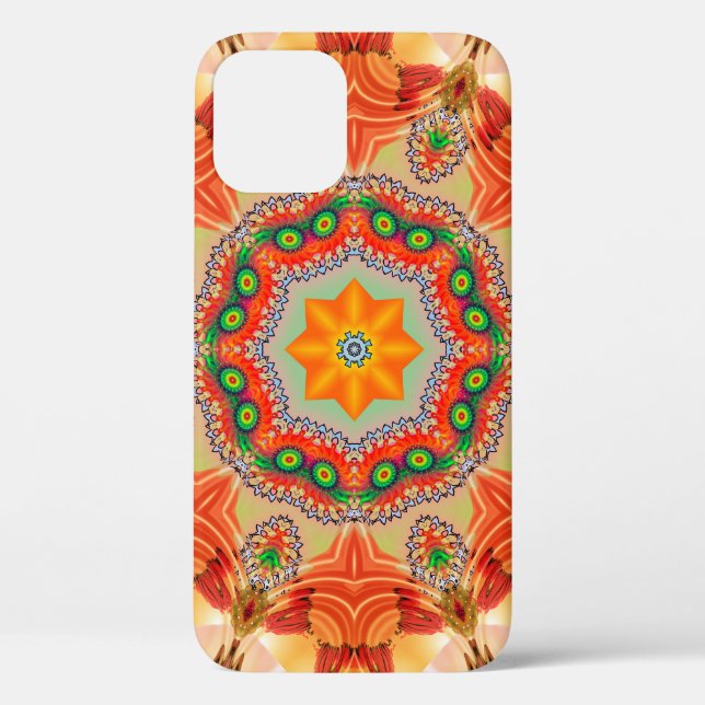 Vibrant energy colours: mandala design. Case-Mate iPhone case (Back)