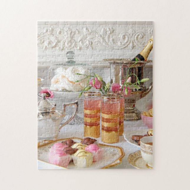 Vibrant English Tea, Fondant Fancies Puzzle (Vertical)
