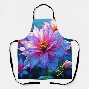 Vibrant Ethereal Bloom Artwork Apron