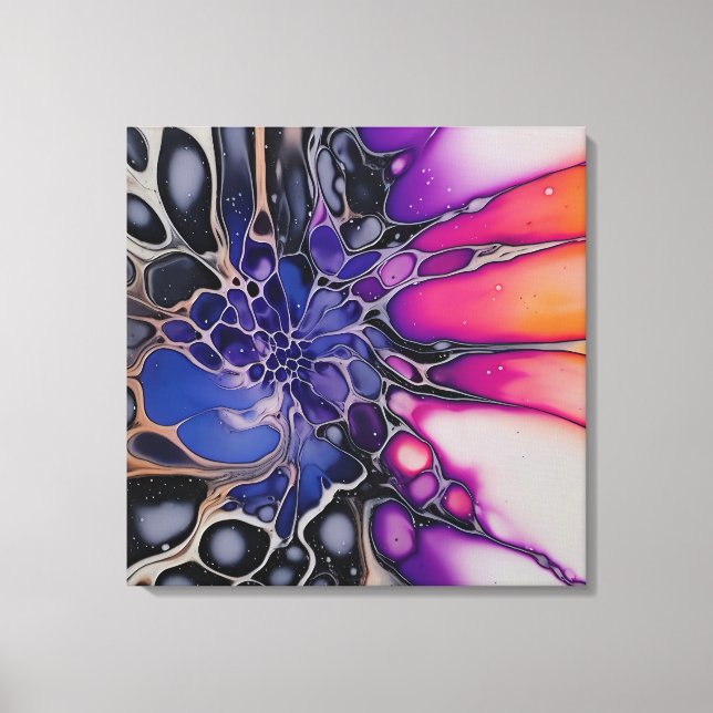 Vibrant Ethereal Purple-toned Indie Art Canvas Print (Front)