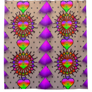 Vibrant Ethnic Floral Shower Curtain - African Boh