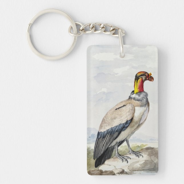 Vibrant Exotic King Vulture Wall Decor Key Ring (Front)