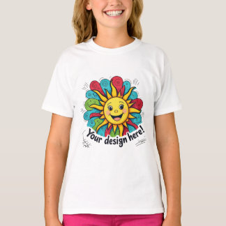 Vibrant Expression: Hand-Drawn Typography T-Shirt