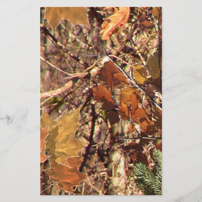 Vibrant Fall Forest Nature Camouflage Decor (Front)