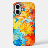 Vibrant Fallen Autumn Maple Leaves