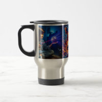 Vibrant Fantasy Digital Art for Tea TowelsMug
