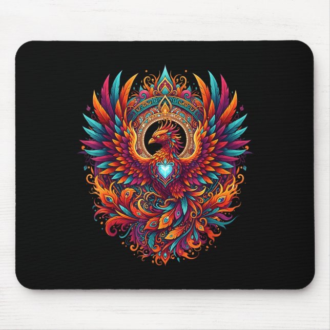 Vibrant Fantasy Pcute Ss Cute Ssnix Mythical Bird  Mouse Mat (Front)