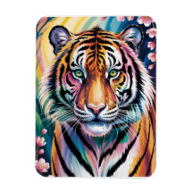 Vibrant Fantasy Tiger Portrait | Exotic 