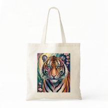 Vibrant Fantasy Tiger Portrait | Exotic 