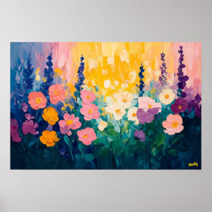 Vibrant Fauvist Floral – Custom Nature-themed Poster