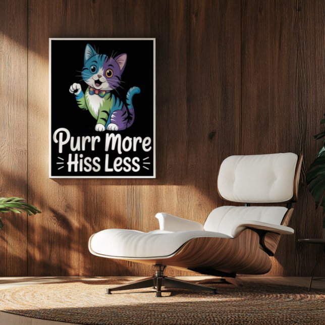 Vibrant Feline Harmony Mantra Poster (Creator Uploaded)