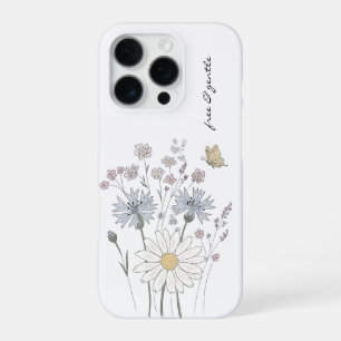 Vibrant field of wildflowers iPhone 16 pro case