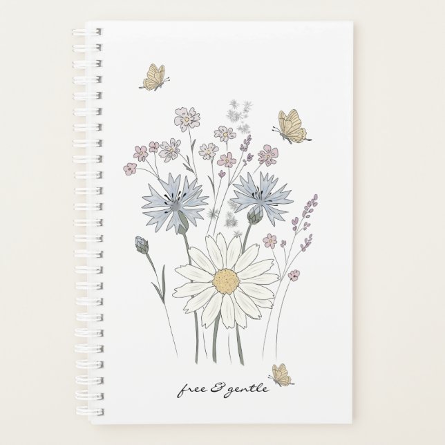 Vibrant field of wildflowers  planner (Front)
