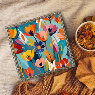 Vibrant Floral Abstract Photo Print