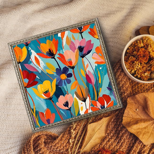Vibrant Floral Abstract Photo Print (Creator Uploaded)
