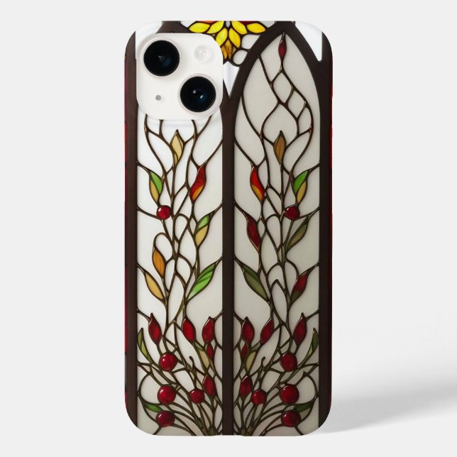 Vibrant Floral and Geometric Designs Case-Mate iPhone Case (Back)