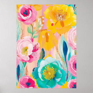 Vibrant Floral Art Print