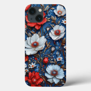 Vibrant floral artwork iPhone 13 case